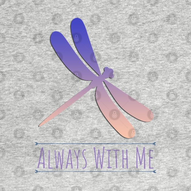 Dragonfly - Always with Me - Purple by Kelliboo